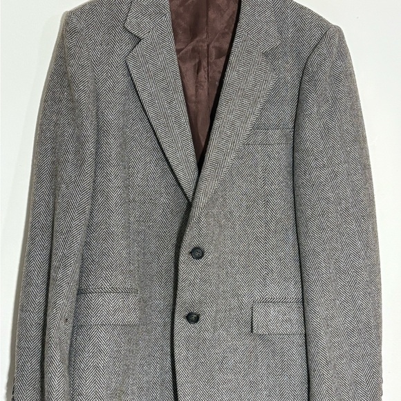 vintage Donegal Tweed Sport Coat Blazer Jacket Herringbone Wool Size 40R Ireland - Picture 4 of 8